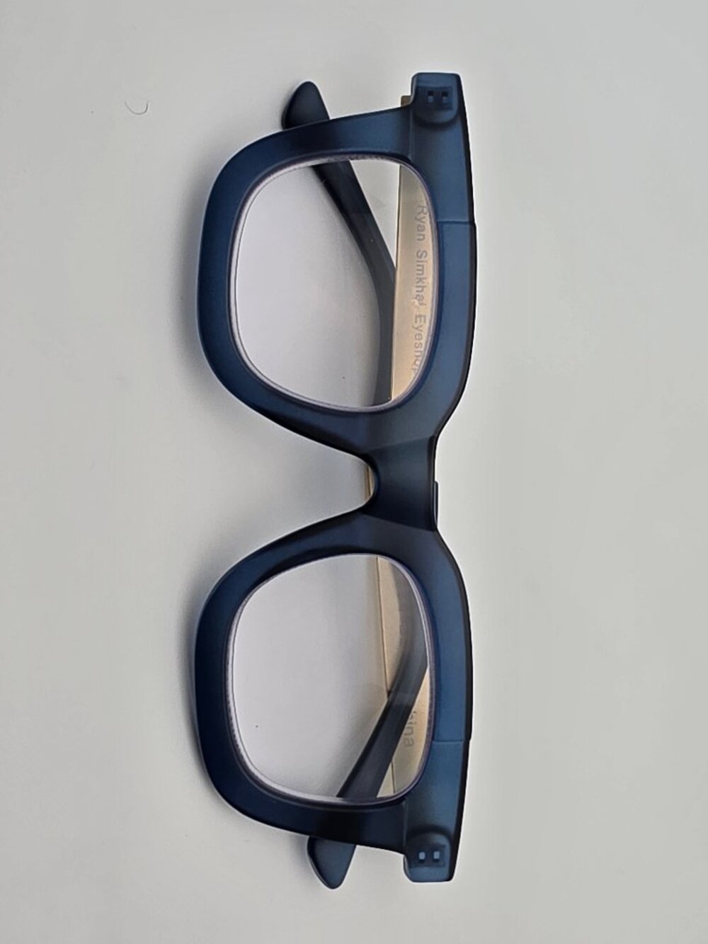 Ryan Simkhai Olivia Matte Blue Gold +1.75 Blue Light Blocking Reading Glasses - Picture 10 of 12
